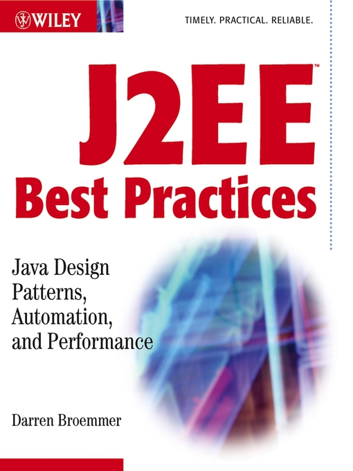 Title details for J2EE Best Practices by Darren Broemmer - Available